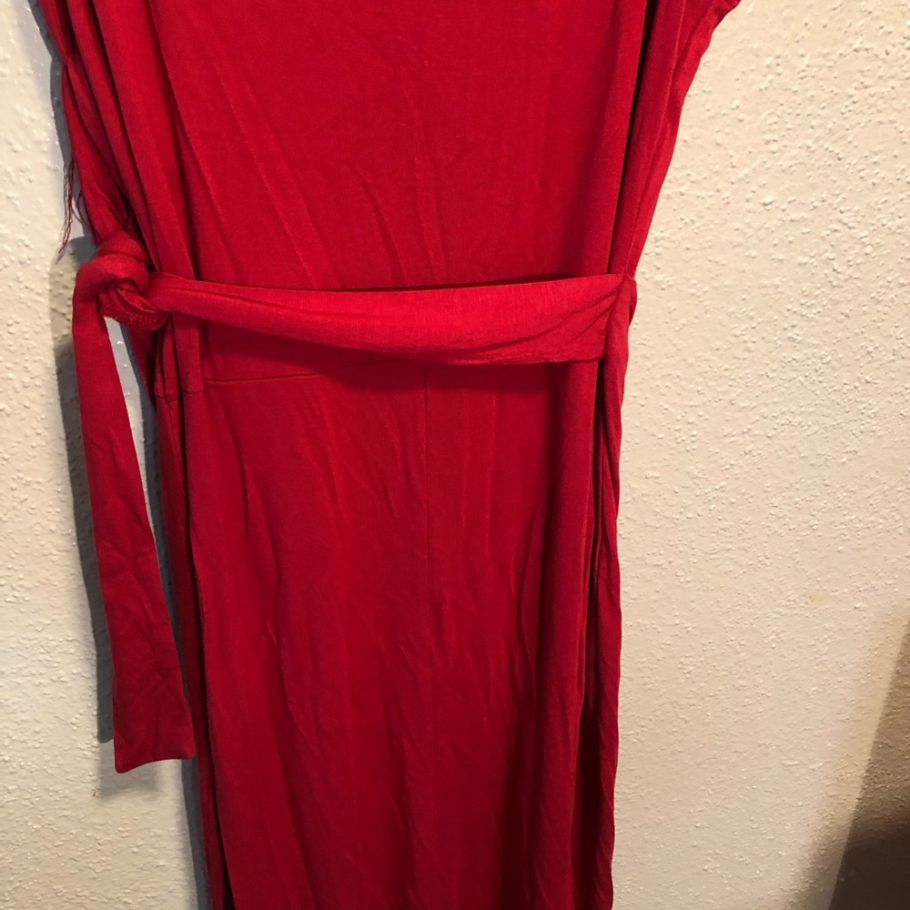 Senllen XL Women Dress N.W.T. Wine Red - Picture 8 of 8